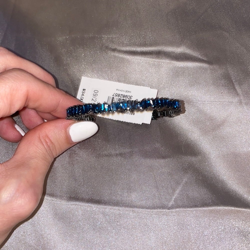 Blue express bracelet cuff